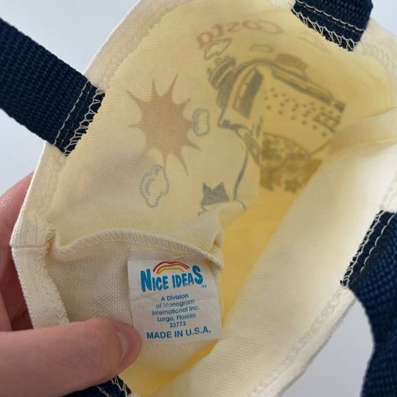 🆓 - Vintage Costa Mini Canvas Cruise Small Tote Bag - Free With Purchase - Picture 13 of 16